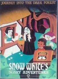 Snow White's Scary Adventure poster - child on a ride going by snow white