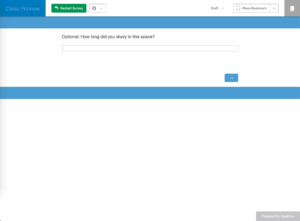 screenshot of a Qualtrics survey in progress